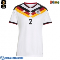 Fotballdrakt Dame Tyskland Antonio Rudiger #2 Hjemmedrakt VM 2026 Kortermet